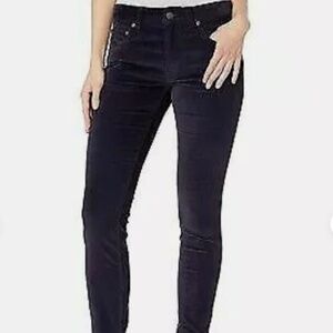 Frye Melissa skinny velvet jeans, midnight blue, size 27, NWT!